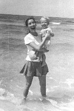MLW with 1st born on the beach